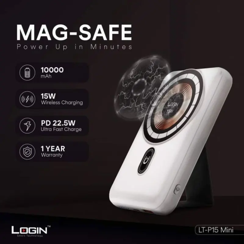 Login Wireless Power Bank - 10000Mah - Lt-P15